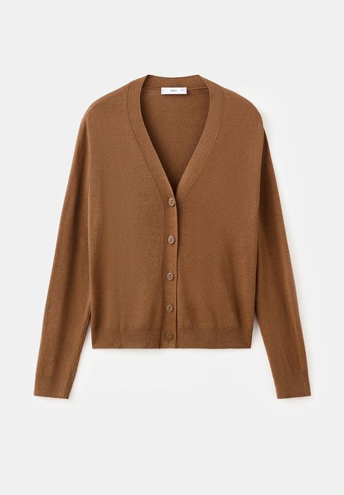 MANGO - Cardigan luccav - medium brown
