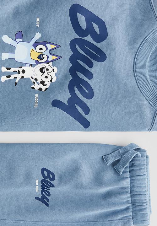 H&M - 2-Piece sweatshirt set - blue/bluey 