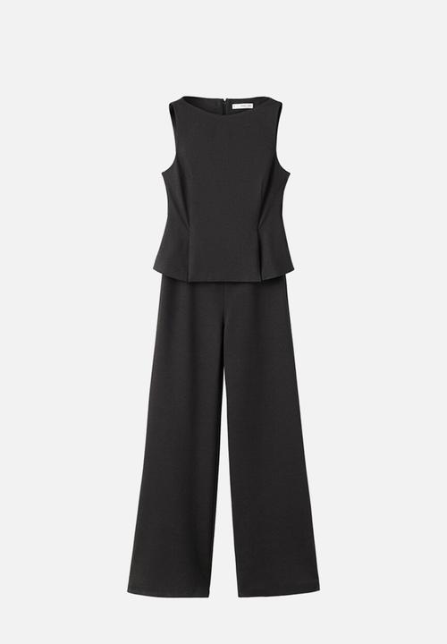 MANGO - Jumpsuit salvia - brown