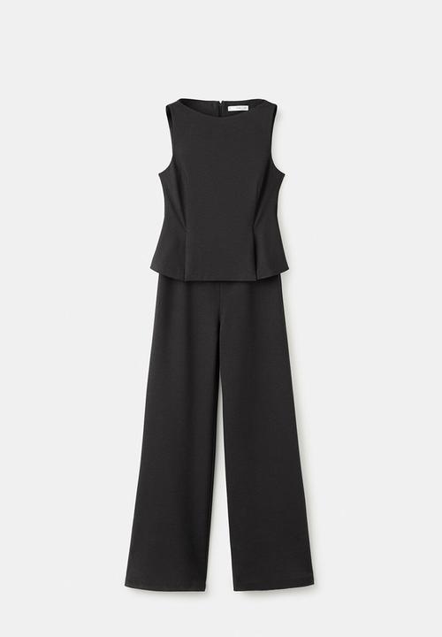 MANGO - Jumpsuit salvia - brown