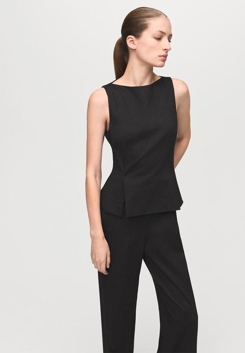 MANGO - Jumpsuit salvia - brown