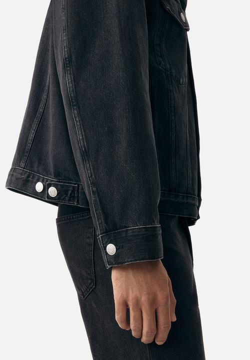 H&M - Denim trucker jacket - denim black 