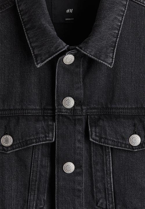 H&M - Denim trucker jacket - denim black 