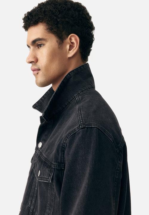 H&M - Denim trucker jacket - denim black 