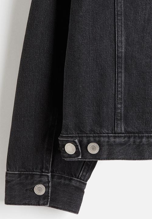 H&M - Denim trucker jacket - denim black 