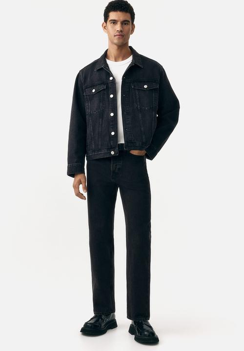 H&M - Denim trucker jacket - denim black 
