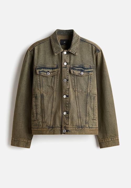 H&M - Denim trucker jacket - denim green