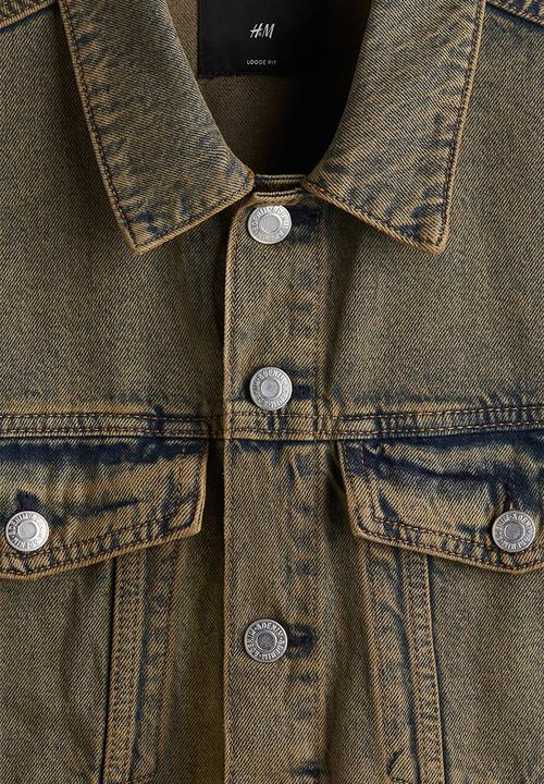 H&M - Denim trucker jacket - denim green