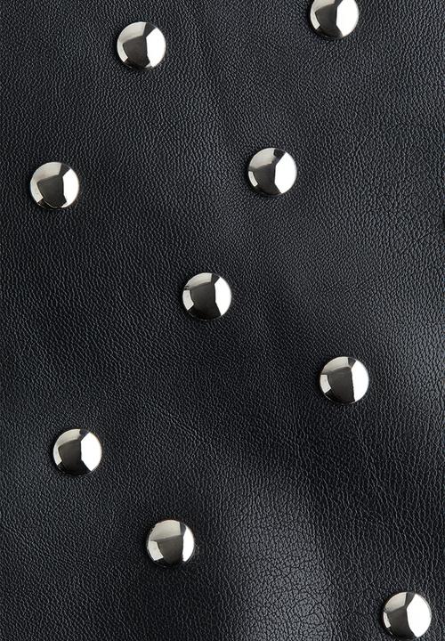 H&M - Studded mini skirt - black