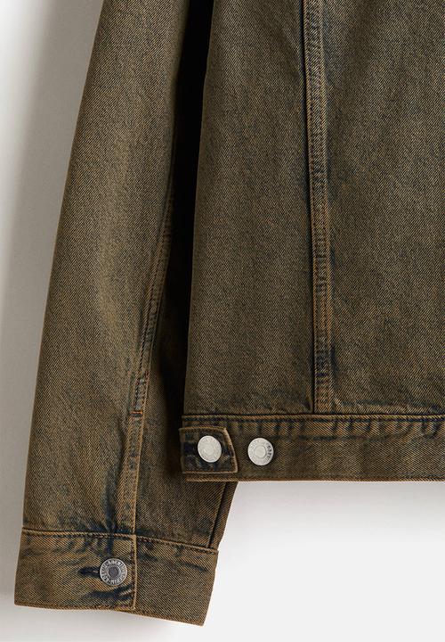 H&M - Denim trucker jacket - denim green