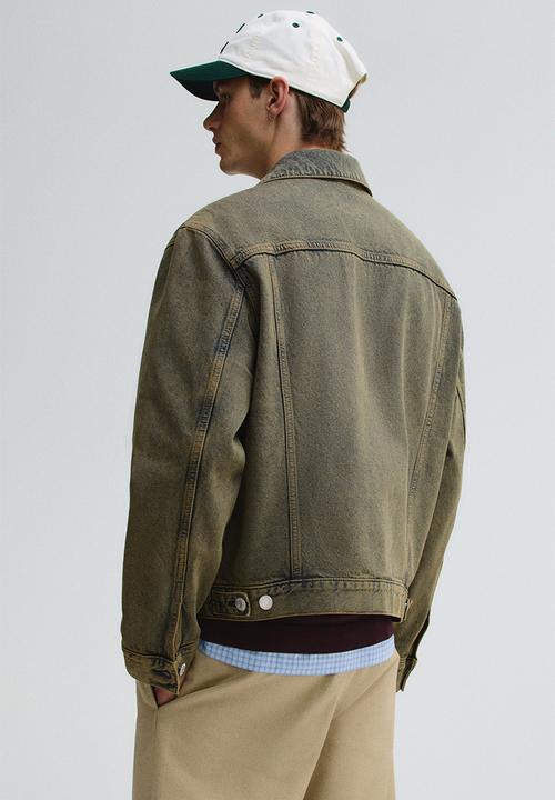H&M - Denim trucker jacket - denim green
