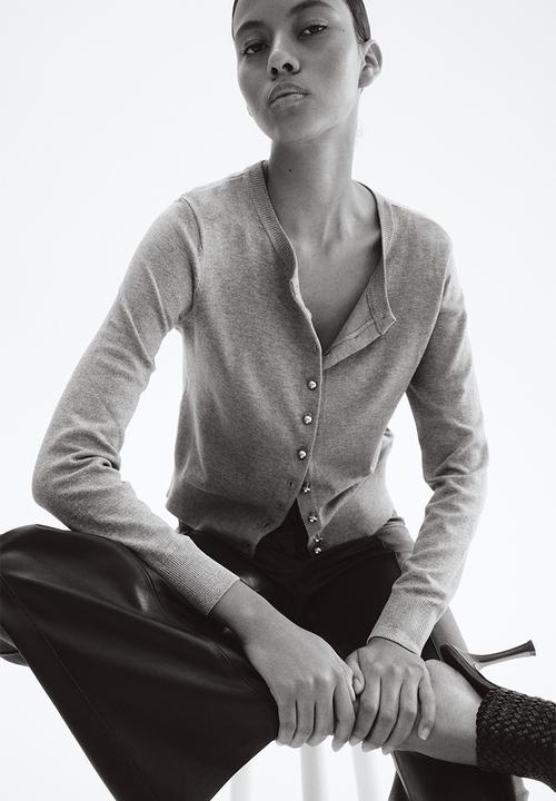 H&M - Knitted cardigan - grey marl