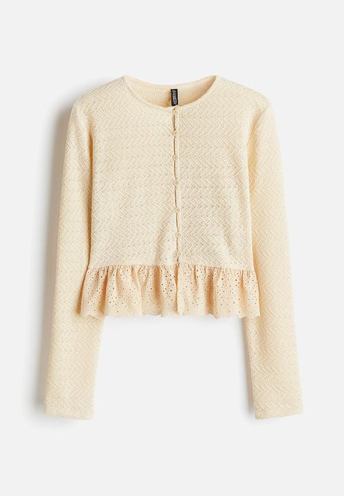 H&M - Peplum cardigan - light beige