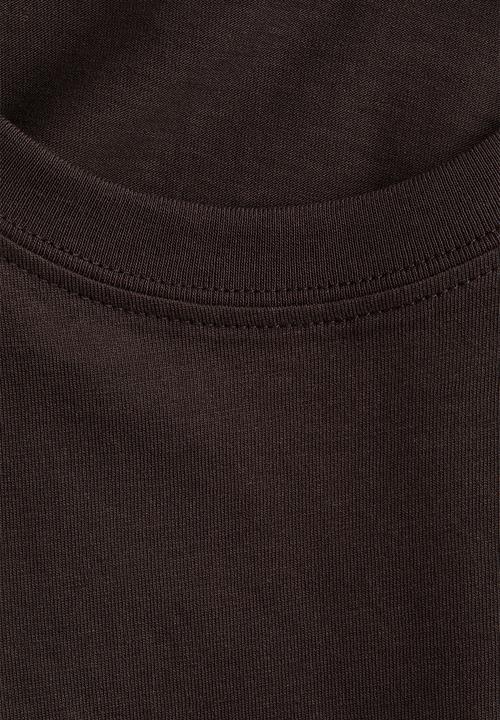 H&M - Printed t-shirt - dark brown croissant