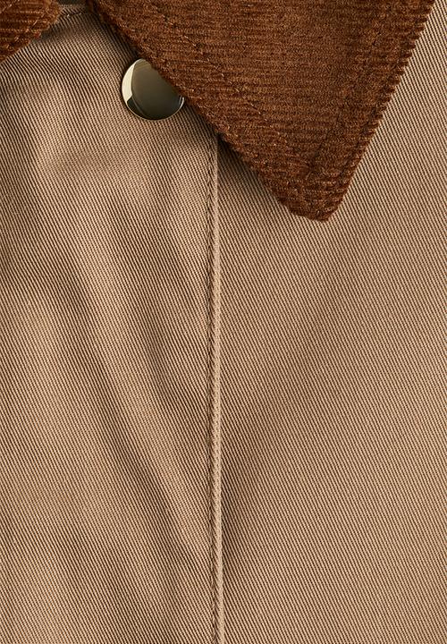 H&M - Corduroy-collar jacket - beige