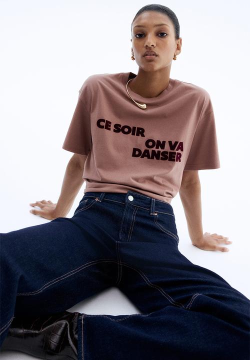 H&M - Oversized t-shirt - brown