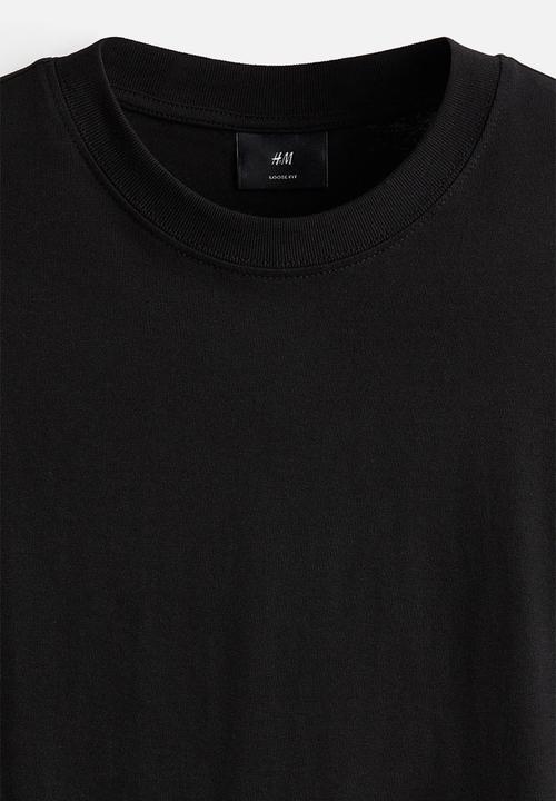H&M - Loose fit T-shirt - black