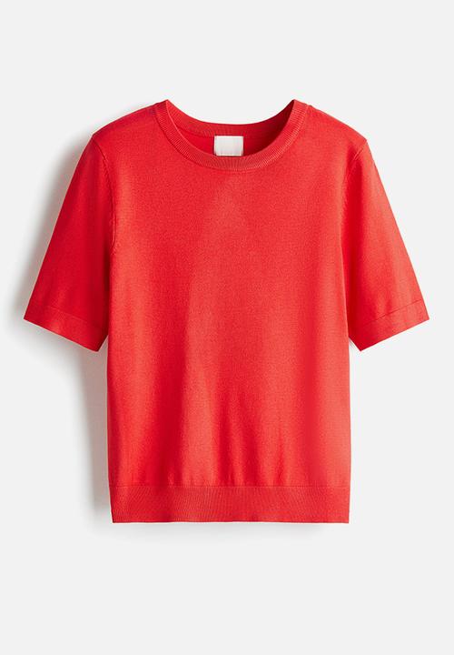 H&M - Fine-knit top -  bright red
