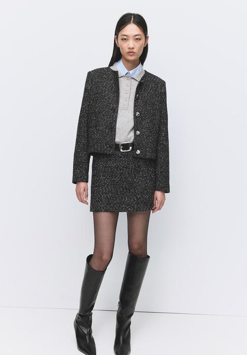 MANGO - Jacket melca - black
