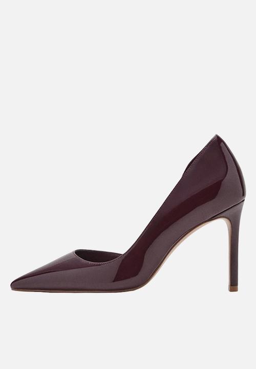 MANGO - Audreyb stiletto court heel - dark red