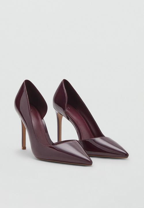 MANGO - Audreyb stiletto court heel - dark red