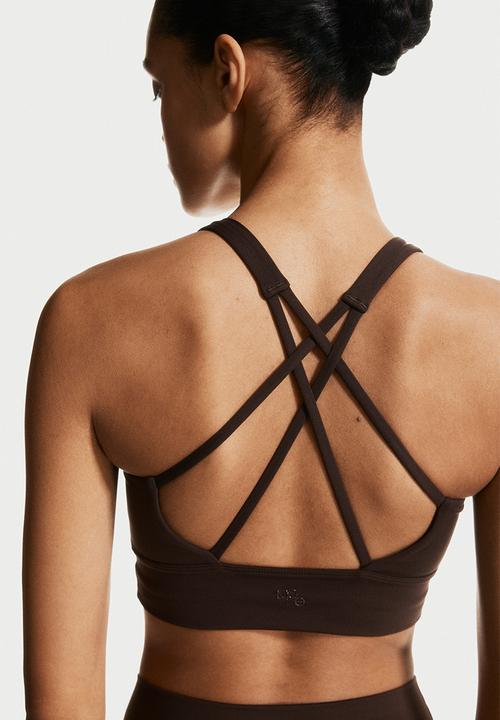 H&M - Medium support sports bra with softmove™ - dark brown