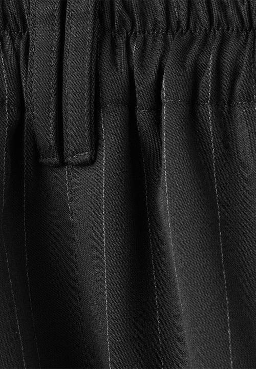 MANGO - Trousers stripe - black