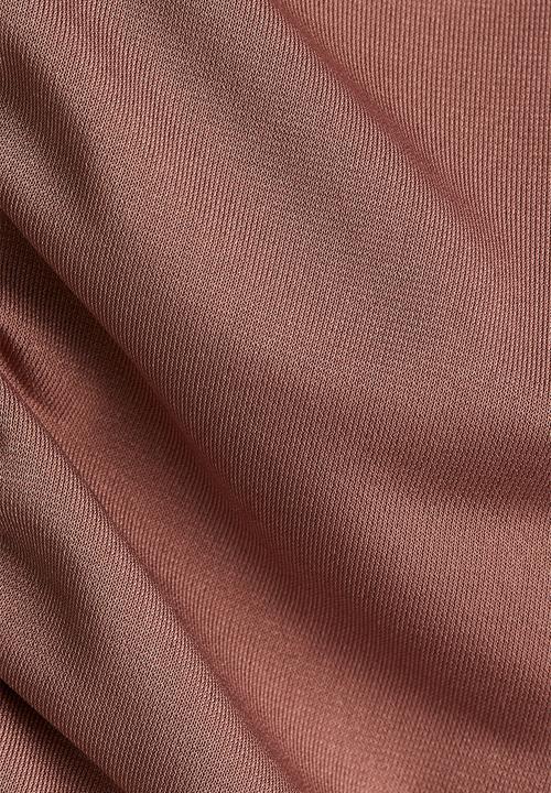 H&M - Draped long-sleeved top - dusty brown