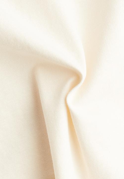 H&M - Boat-neck cotton top - cream