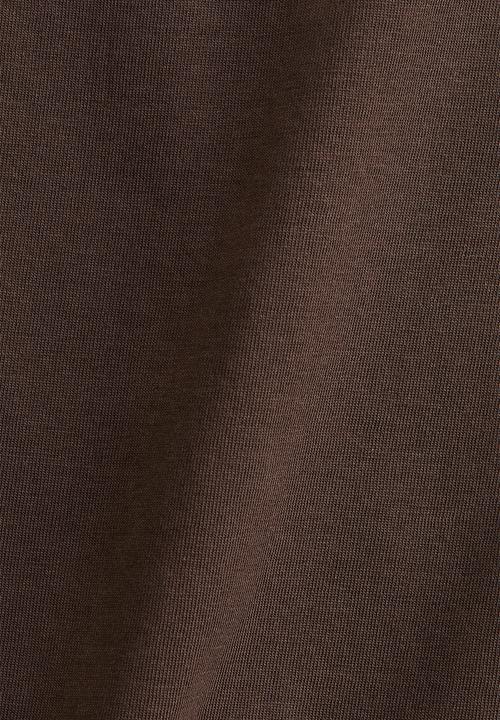H&M - Boat-neck cotton top - dark brown