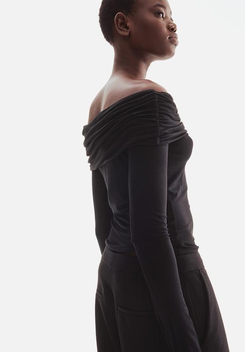 H&M - Off-the-shoulder top - black