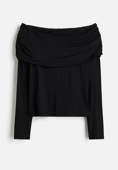 H&M - Off-the-shoulder top - black