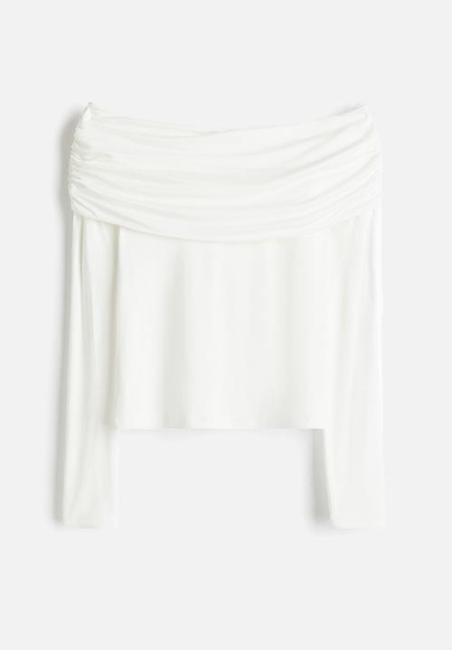 H&M - Off-the-shoulder top - white