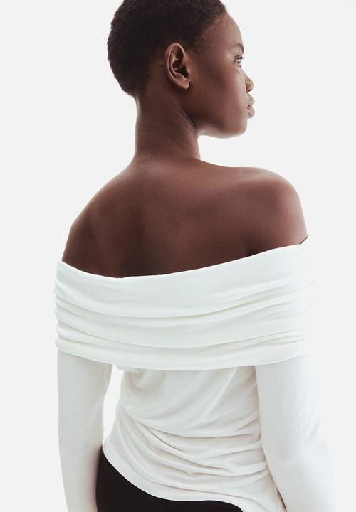 H&M - Off-the-shoulder top - white