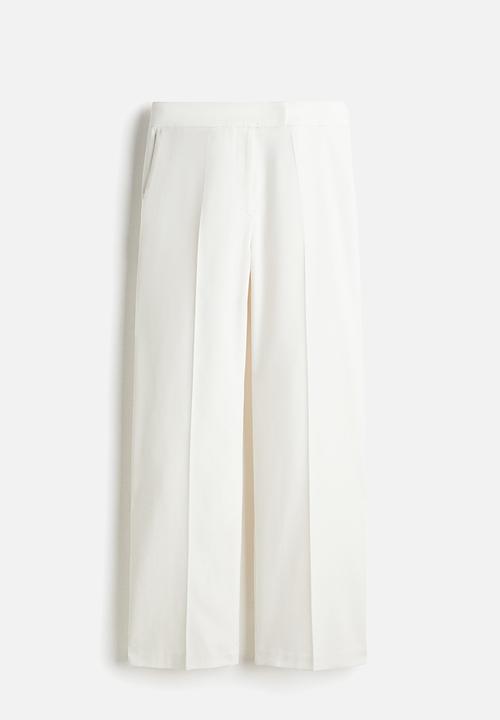 H&M - Straight trousers - white