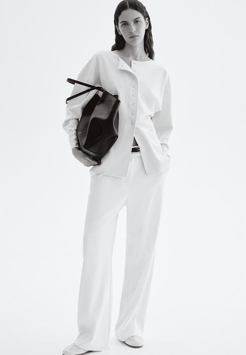H&M - Straight trousers - white