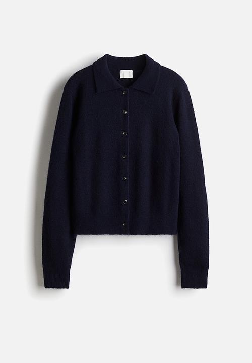 H&M - Collared cardigan - navy blue