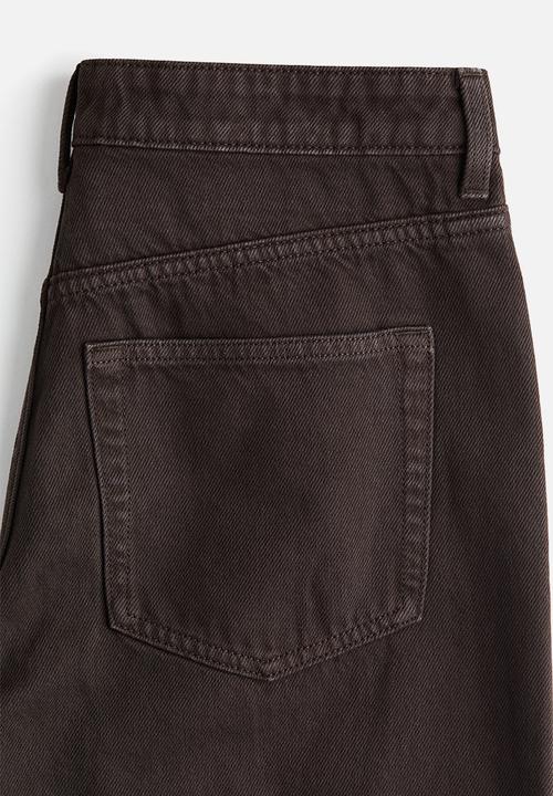H&M - Wide regular jeans - dark brown