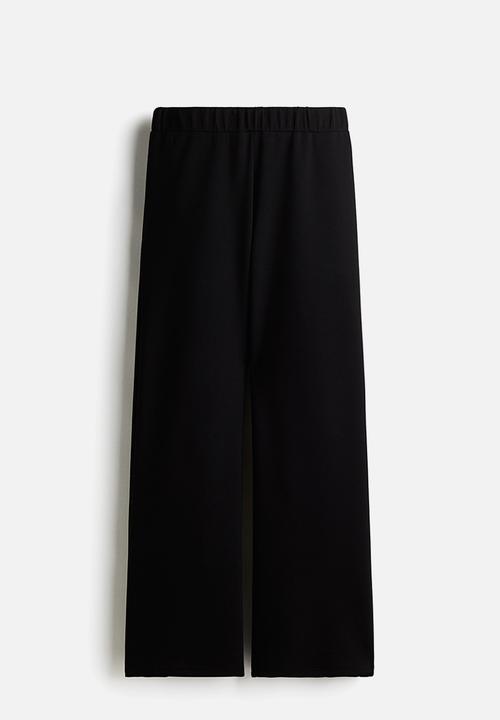 H&M - Wide pull-on trousers - black