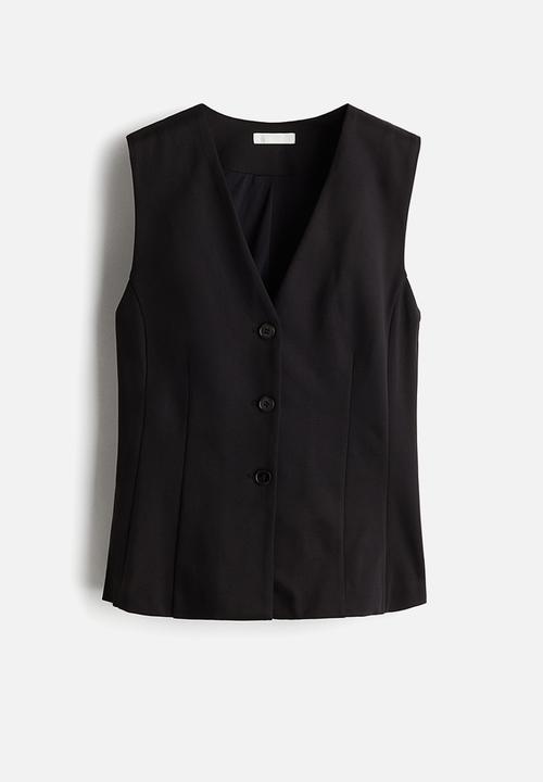 H&M - Peplum waistcoat - black