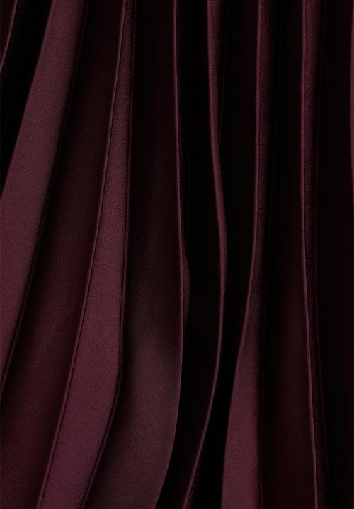 H&M - Pleated skirt - burgundy 