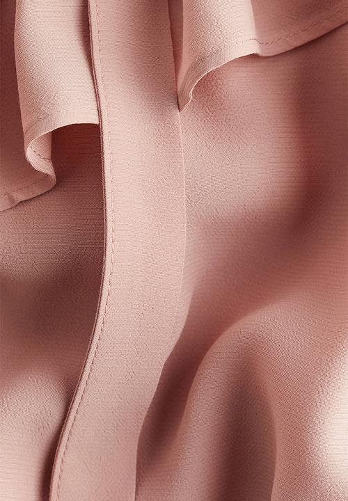 H&M - Frill-trimmed blouse - pink
