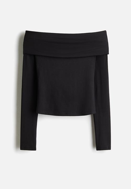 H&M - Off-the-shoulder top - black