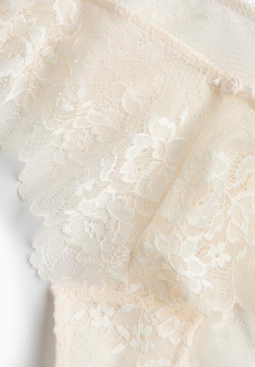 H&M - 2-pack lace brazilian briefs - white