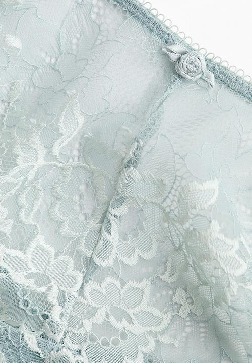 H&M - 2-pack lace brazilian briefs - turquoise