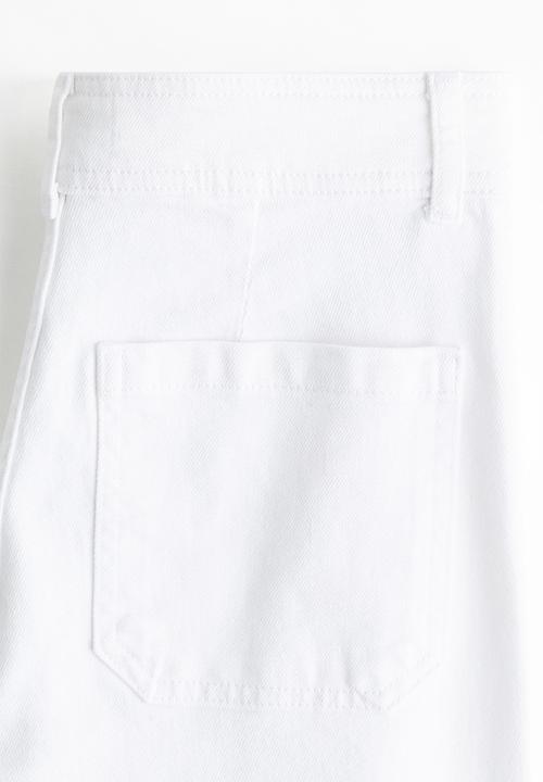 H&M - Flared high jeans - white