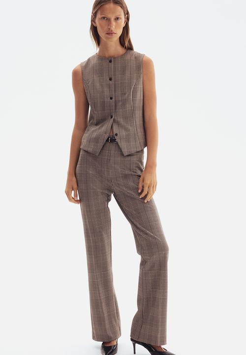 H&M - Fitted waistcoat - beige,brown