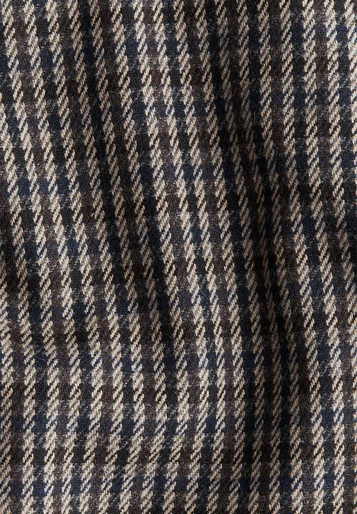 H&M - Twill skirt - dark brown/checked