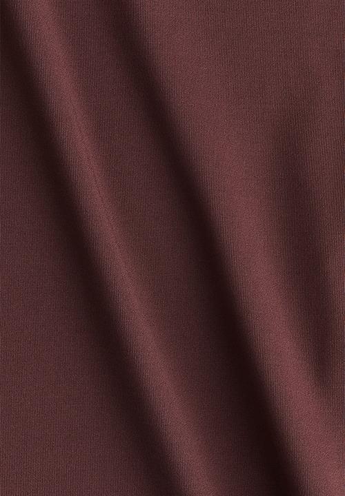 H&M - Boat-neck top -  burgundy