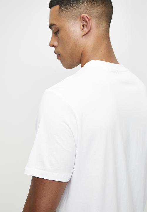 GUESS - Cn Ss Triangle Logo Tee - Pure White